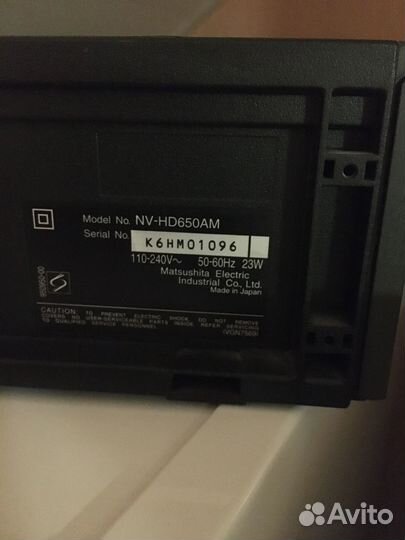 Видеомагнитофон panasonic nv hd 650