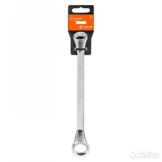 Ключ накидной с изгибом 25х28мм пласт. подвес