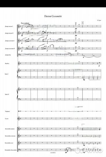 Набор нотного текста, инструментовка, аранжировка