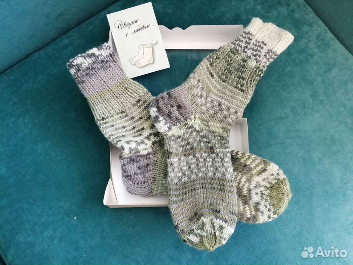 Вязанные носки ручной работы
