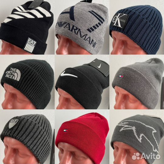 Шапки мужские Bikkembergs, Ea7, Boss, Tommy