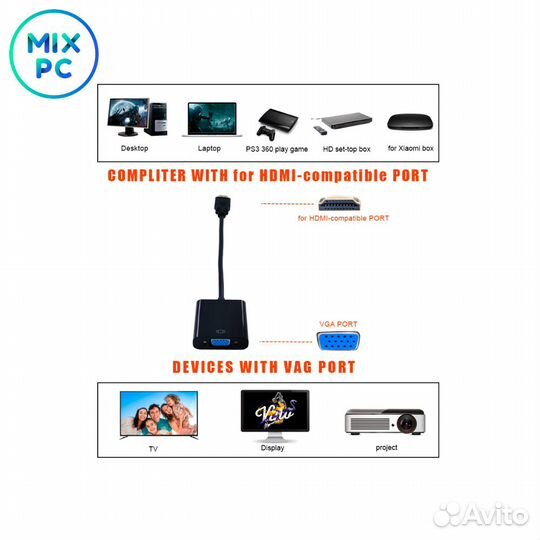 Конвертер hdmi - VGA