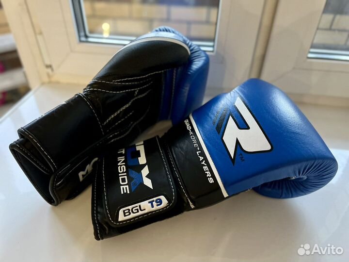 Боксерские перчатки RDX BGL-T9 Blue, 14oz