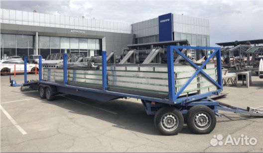 Прицеп Лафет четырехосный с поворотной осью марки