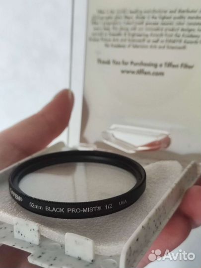 Фильтр Tiffen Black Pro Mist 1/2 52мм оригинал