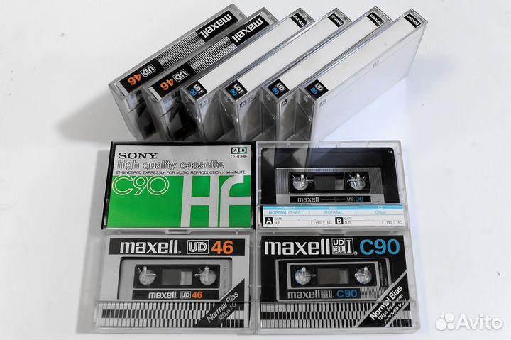 Винтажные Компакт Кассеты, наборами по 10шт