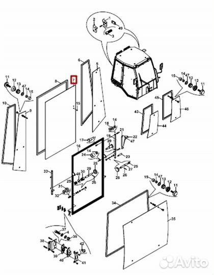 Стекло заднее Hidromek