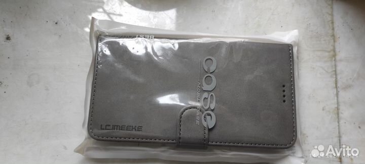 Кожаный чехол-книжка на redmi note 4x