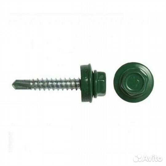 Саморез 5,5х19 кровельный RAL 6005 зеленый мох
