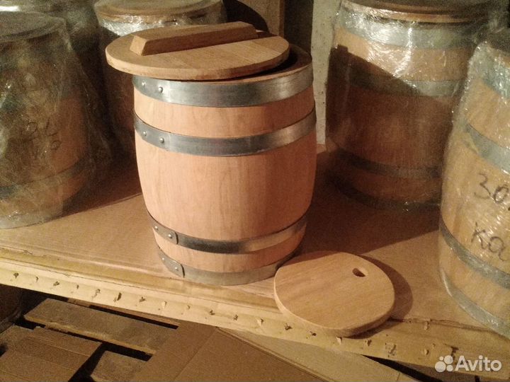 Дубовая бочка-кадка 20 л для засолки солений