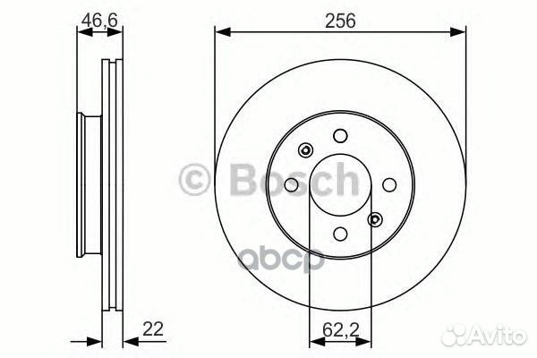 Диск тормозной 0986479R77 Bosch