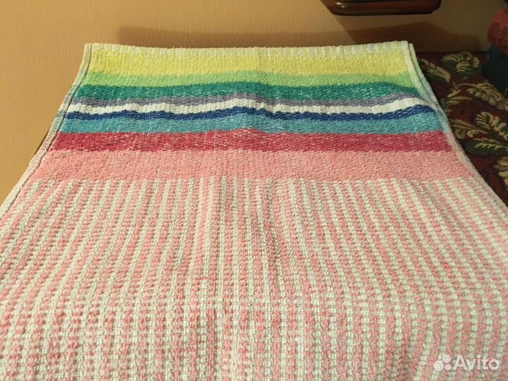 Полотенце махровое 130х45 СССР б/у