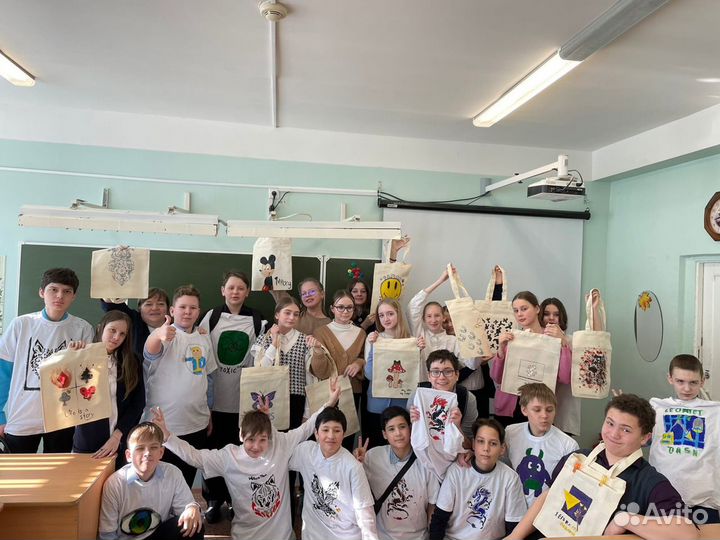 Мастер-класс по росписи футболок,шопперов,значков