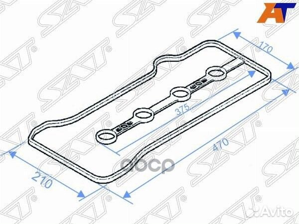 Прокладка клапанной крышки toyota wish,premio,O