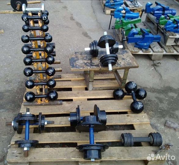 Гантели разборные, литые