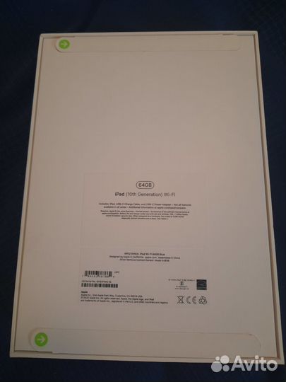 Планшет Apple iPad 10.9 2022 Wi-Fi 64Гб