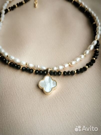 Жемчужное ожерелье колье чокер