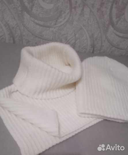 Шапка монгольский кашемир, шапка и манишка