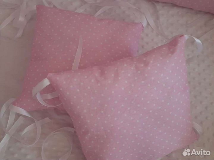 Бортики в детскую кроватку, подушки