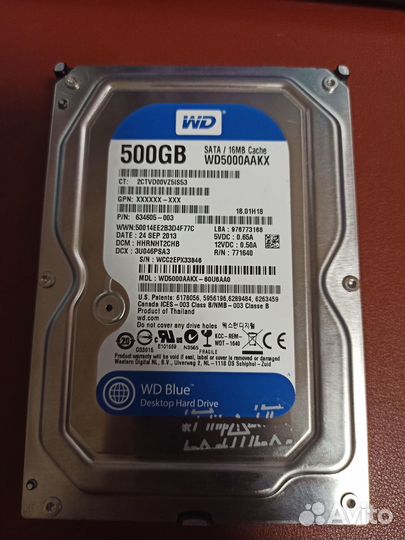 HDD WD 500Gb