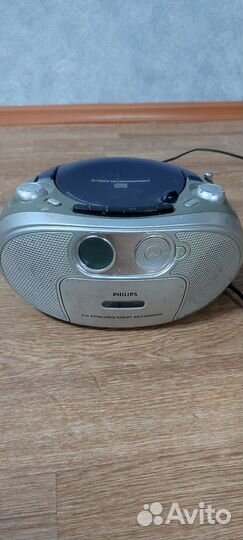 Магнитофон philips кассеты/cd и радио