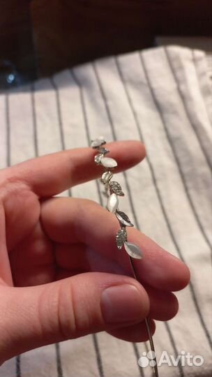 Ободок для волос со стразами