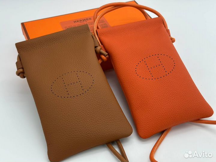 Сумка чехол для телефона hermes