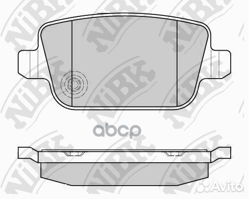 Колодки тормозные дисковые зад PN0461 NiBK