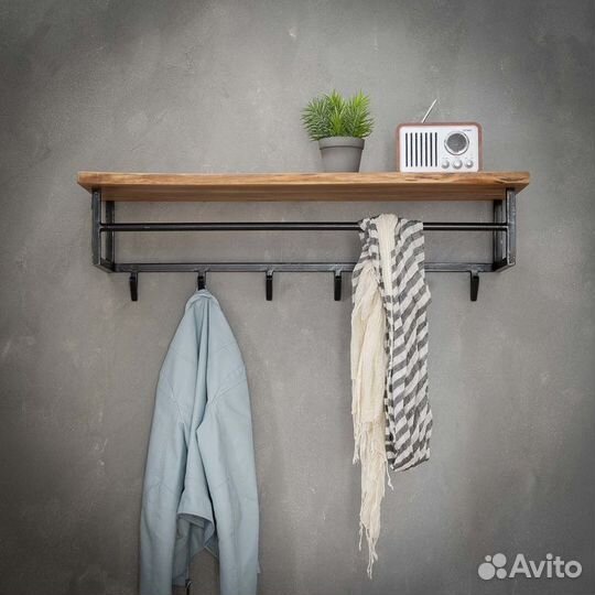 Вешалка настенная лофт
