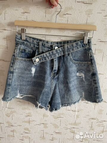 Короткие джинсовые шорты, 42