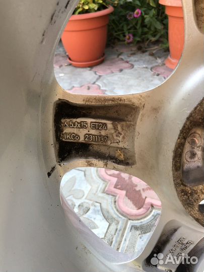 Диск литой r15 iran khodro samand 6.5jx15 et24