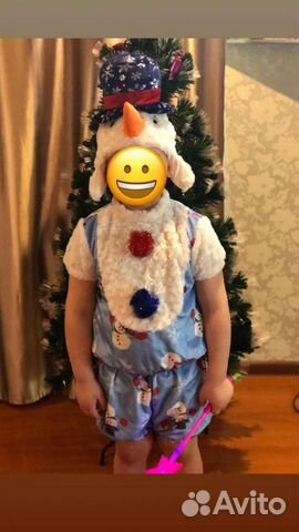 Костюм снеговика 5-6л