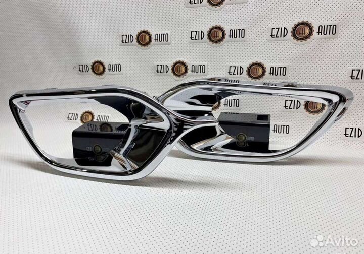 Накладка хром оправы птф Renault Logan 2