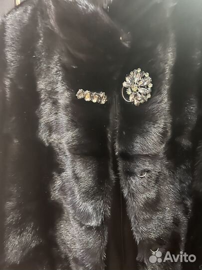 Шуба норковая 46 48 черная автоледи