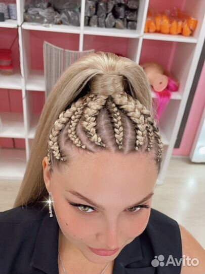 Африканские косички с канеколоном и без