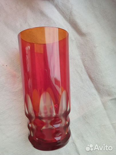 Стаканы. Рубиновое стекло.СССР.Редкость