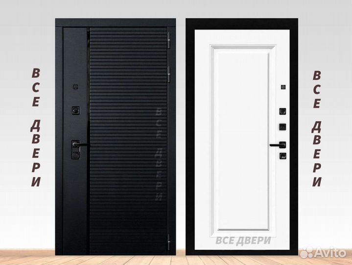 Дверь входная металлическая с зеркалом и без