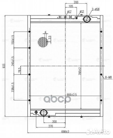 Радиатор охл. для а/м камаз 65115 (Heavy Duty)