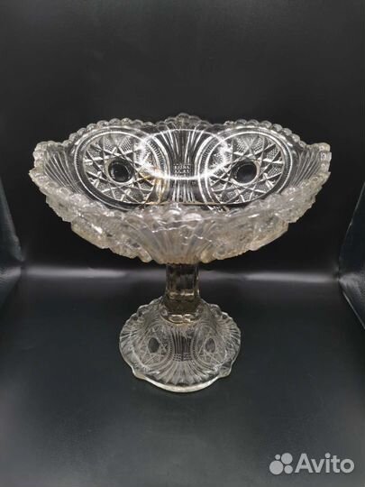 Ваза на ножке Стекло Винтаж 20-е годы