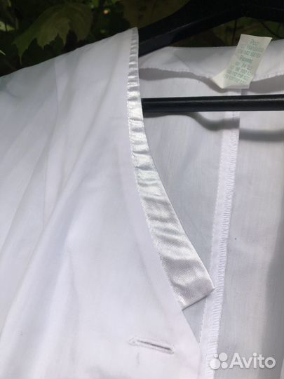 Белый медицинский халат женский с чепчиком