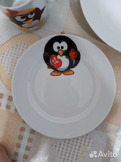 Набор детской посуды новый