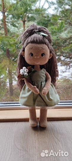 Кукла амигуруми ручная работа,кукла вязанная