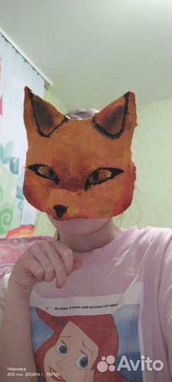 Маска лисы для квадробики