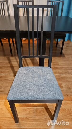 Комплект стулья + стол обеденный раздвижной IKEA
