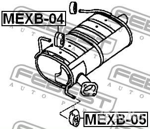 Подушка крепления глушителя
