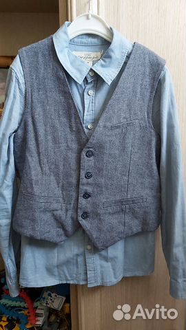 Рубашка+жилетка фирма HM