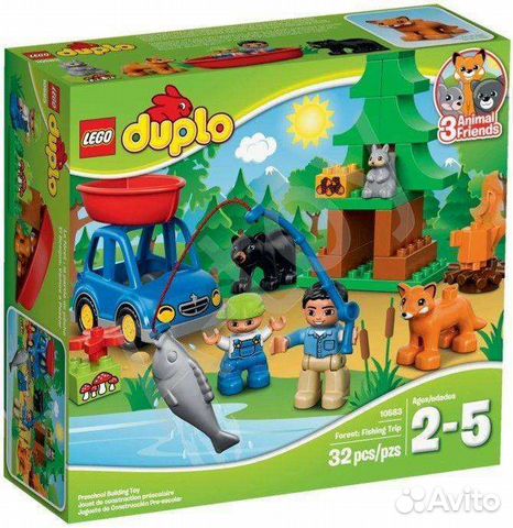 Lego Duplo Рыбалка в лесу 10583 новый