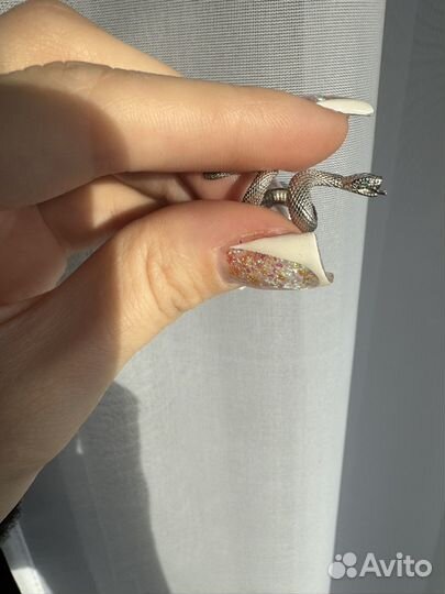 Кафф серебро 925