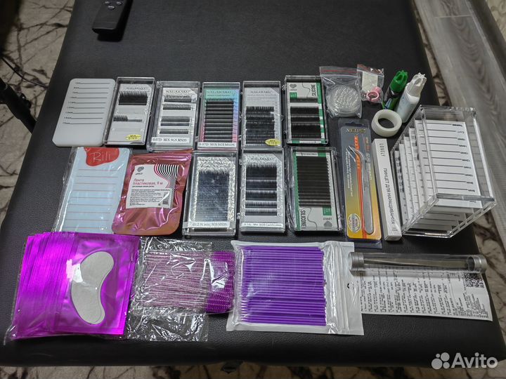 Всё для ресниц кушетка, лампа, расходники