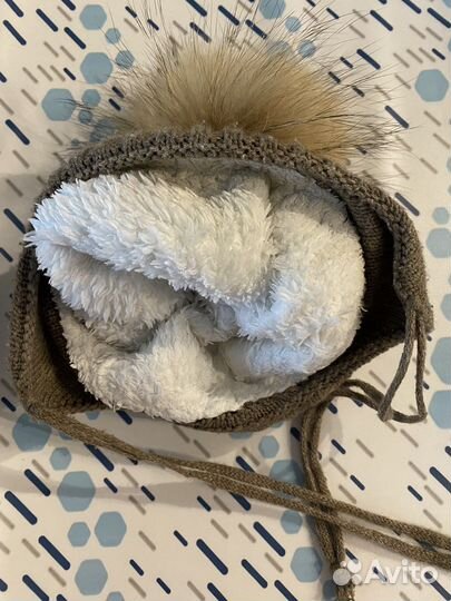 Шапка зимняя 0-6 мес